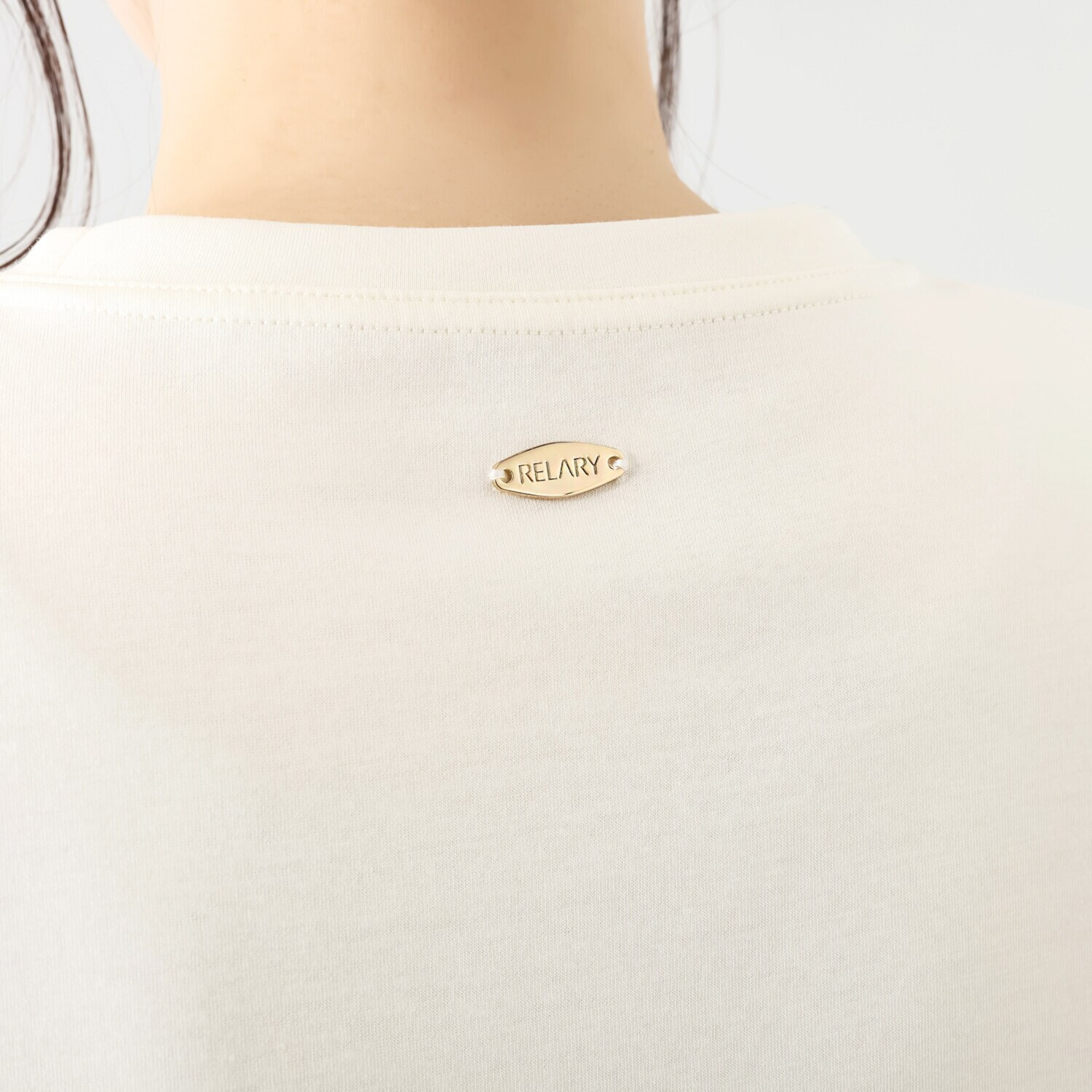 リラリー 七分袖 カットソー ロングチュニック