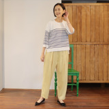 リラリー サテン テーパードパンツ