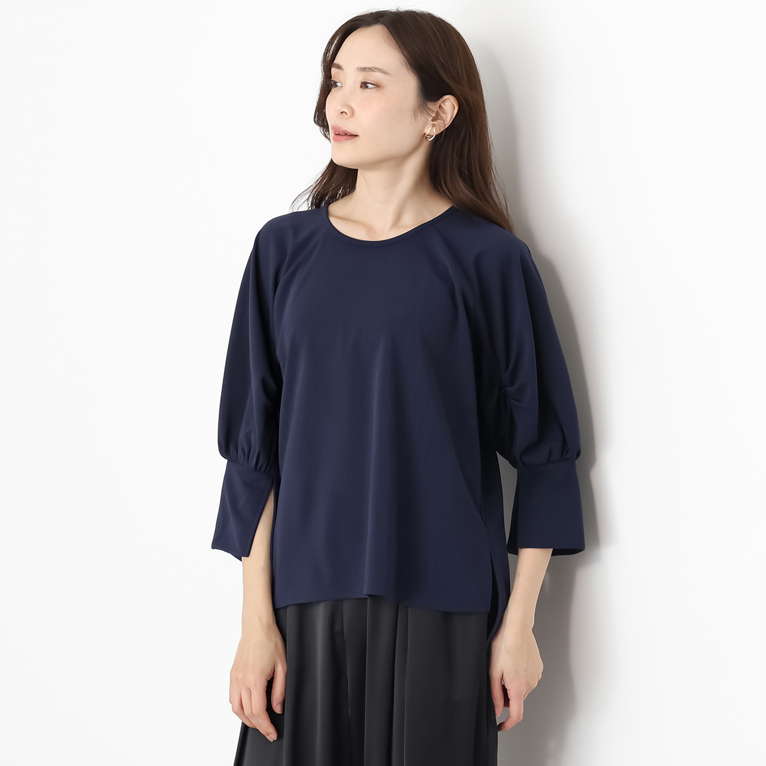 リラリー ジョーゼット 袖コンシャス ブラウス