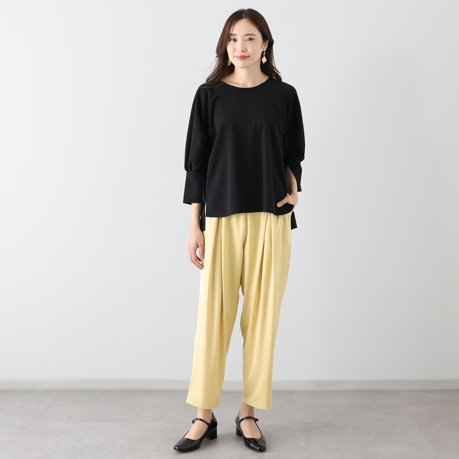 リラリー ジョーゼット 袖コンシャス ブラウス