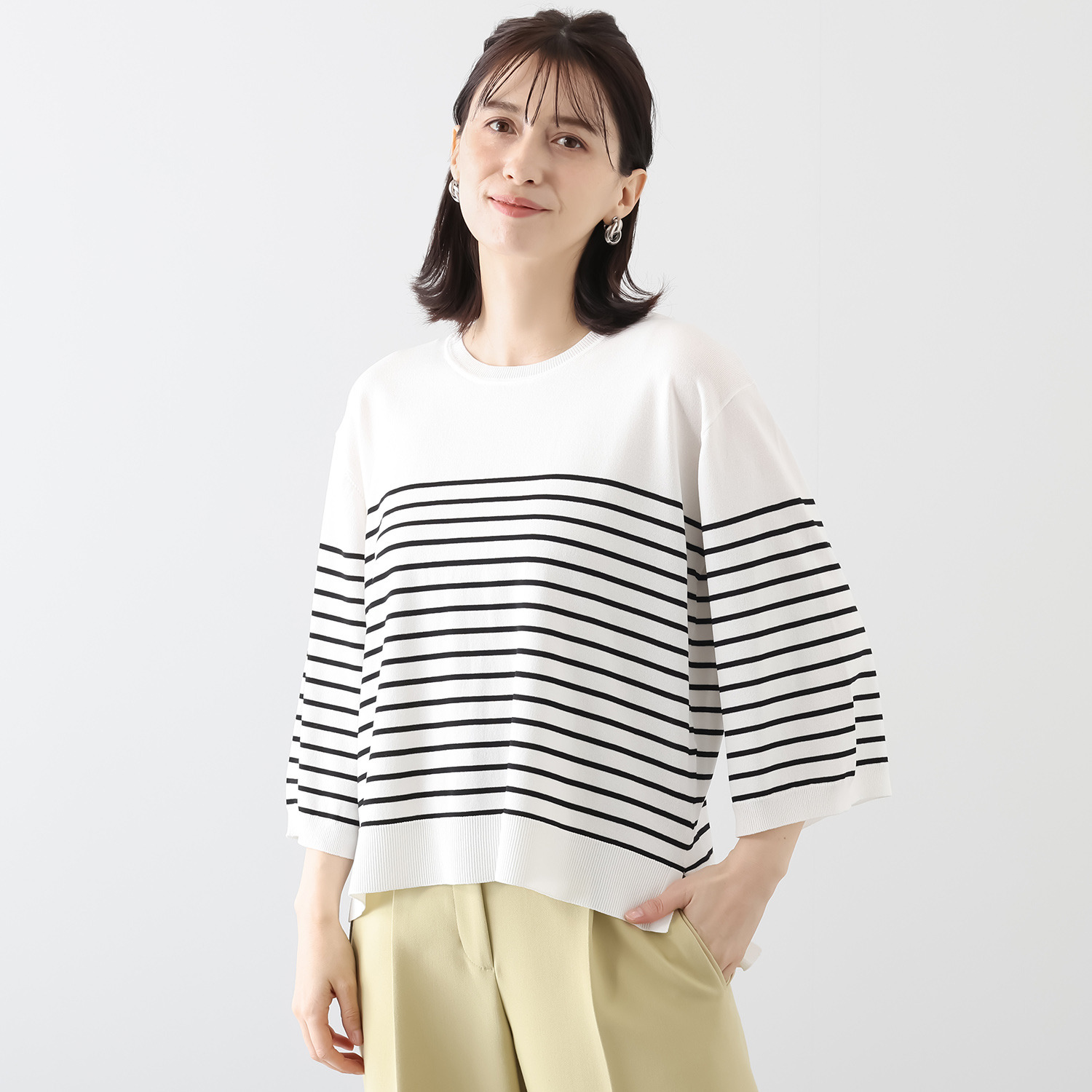 リラリー ボーダー ニットプルオーバー