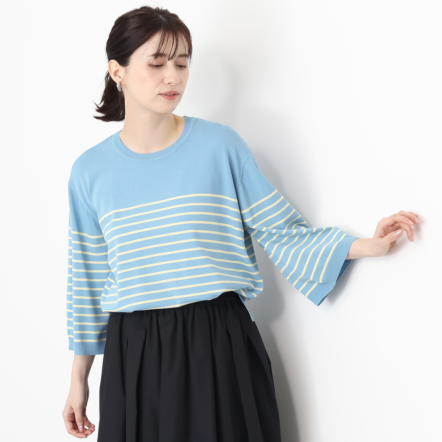 リラリー ボーダー ニットプルオーバー