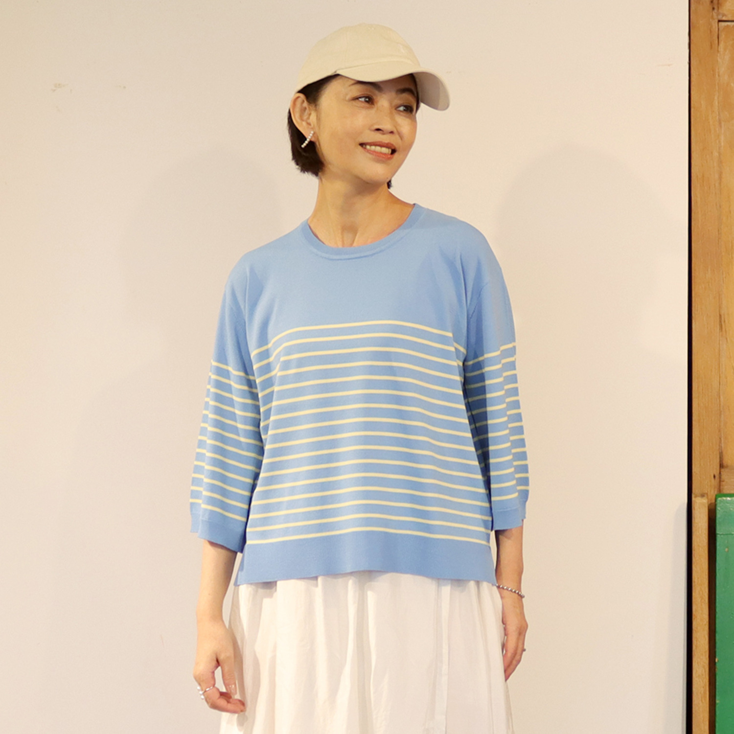 リラリー ボーダー ニットプルオーバー