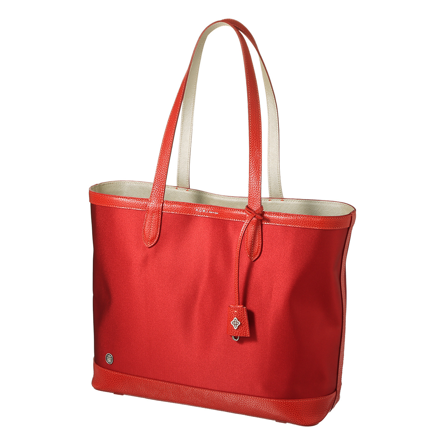 エーディーエムジェイ はっ水 ナイロンリュクス アールデコクロシェット トートバッグ