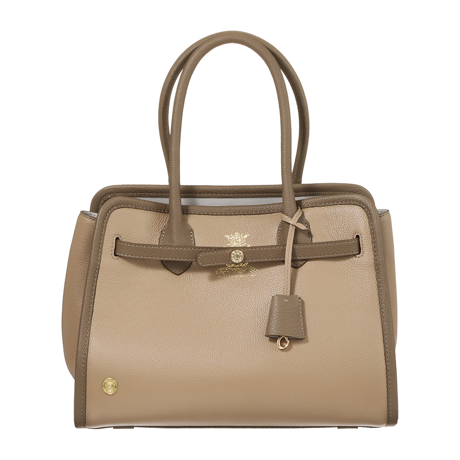 エーディーエムジェイ スパニッシュレザー バイカラートートバッグ