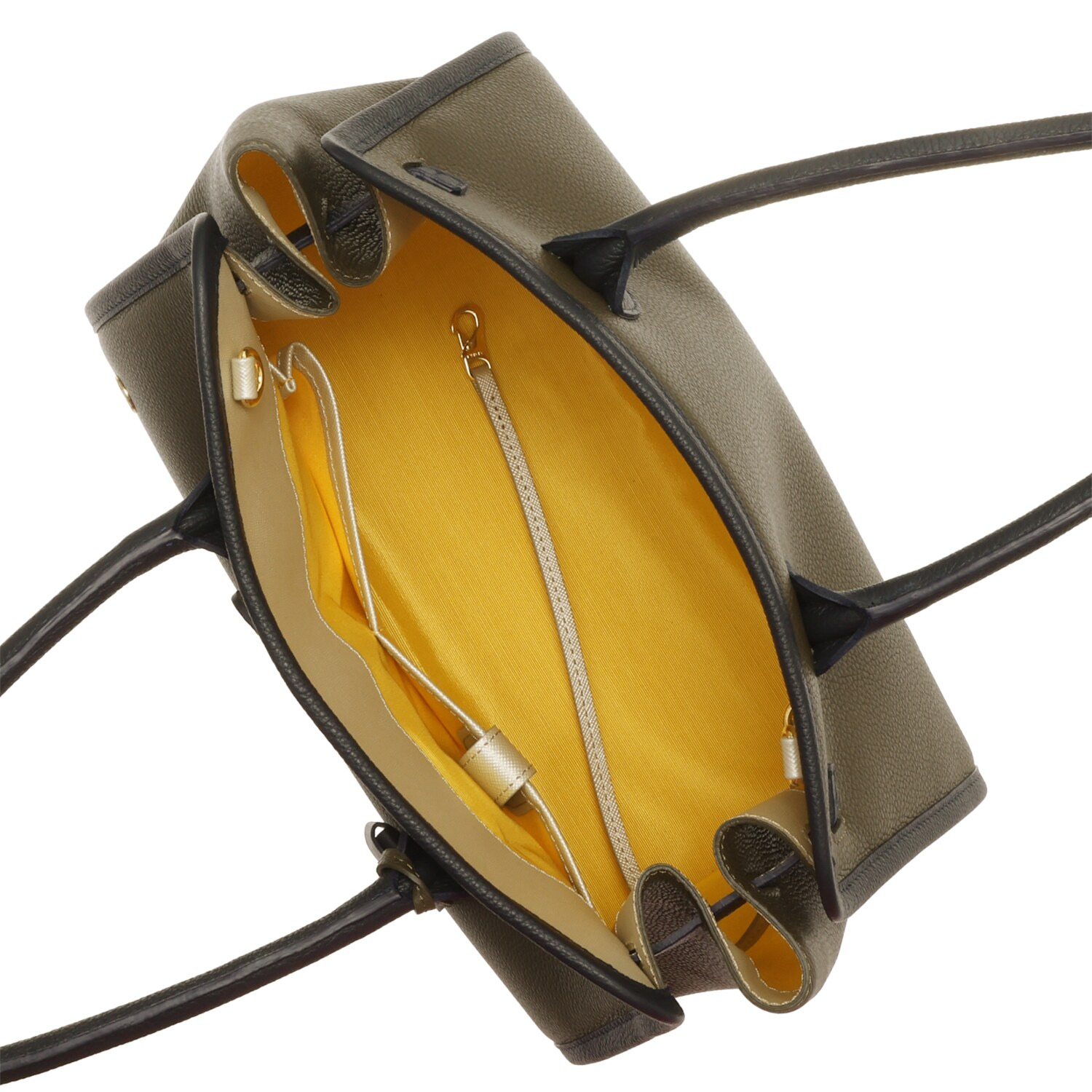 エーディーエムジェイ スパニッシュレザー バイカラートートバッグ