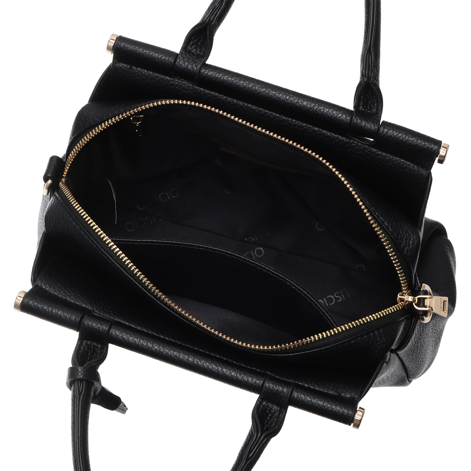 グッシオイタリー キーチャーム付 ２ウェイ スクエア型バッグ