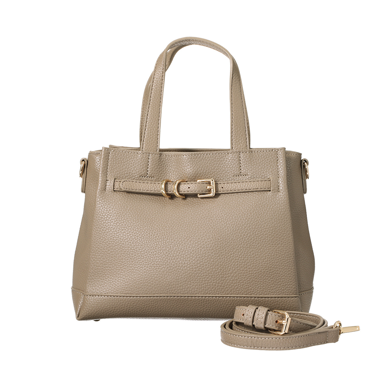 グッシオイタリー ベルトデザイン ２ウェイハンドバッグ