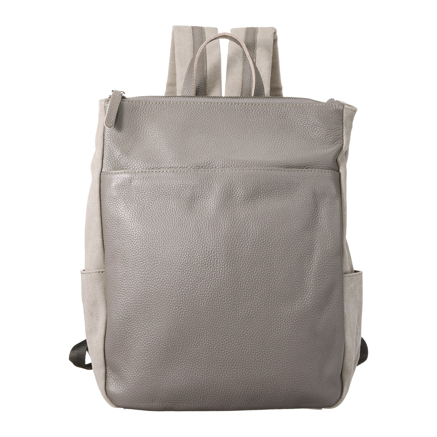 グッシオイタリー 牛革×キャンバス リュック