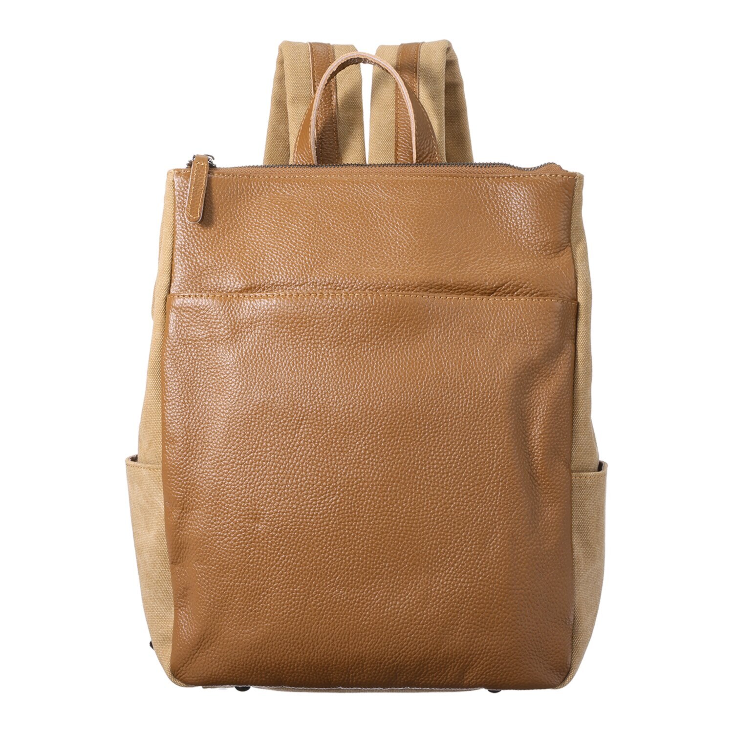 グッシオイタリー 牛革×キャンバス リュック