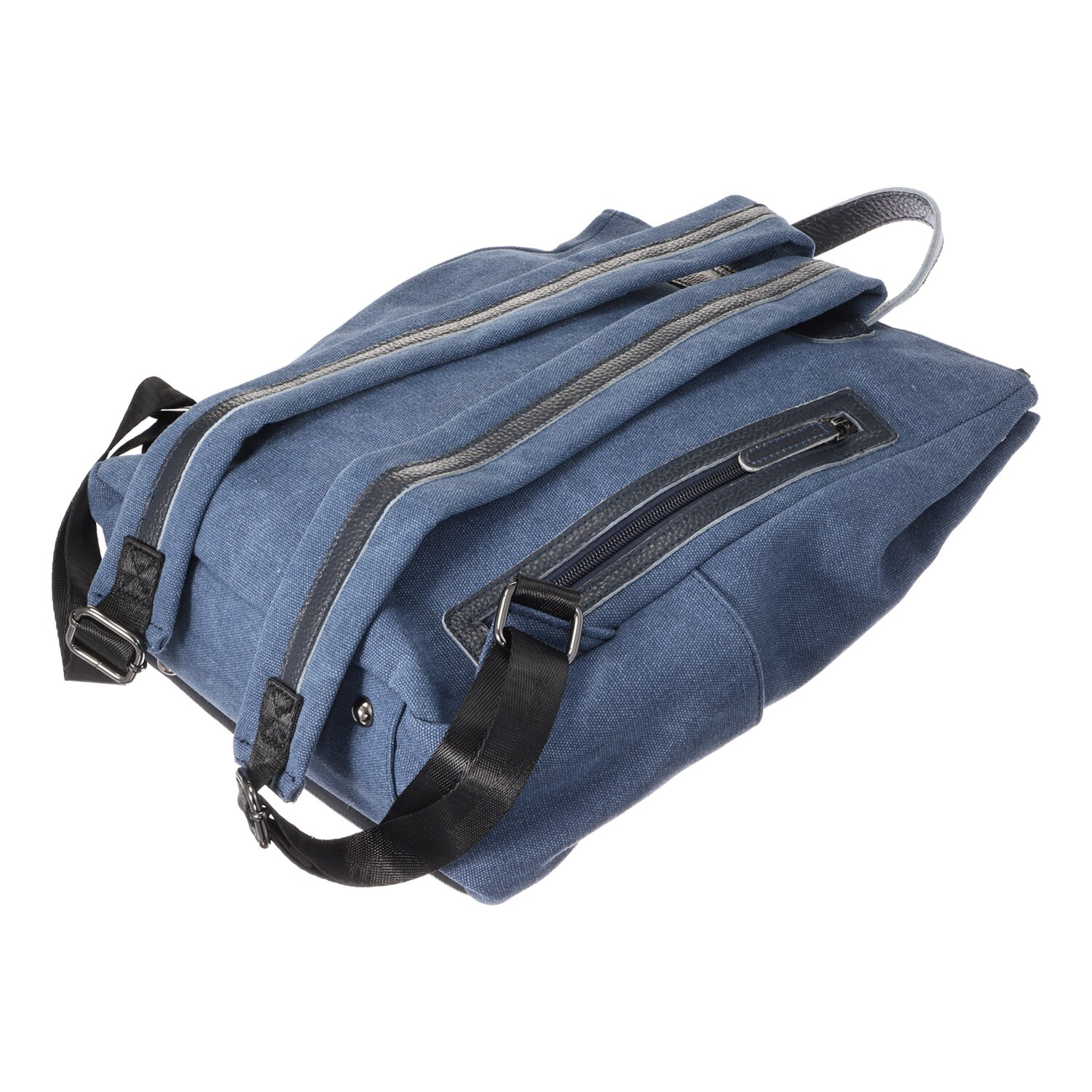 グッシオイタリー 牛革×キャンバス リュック