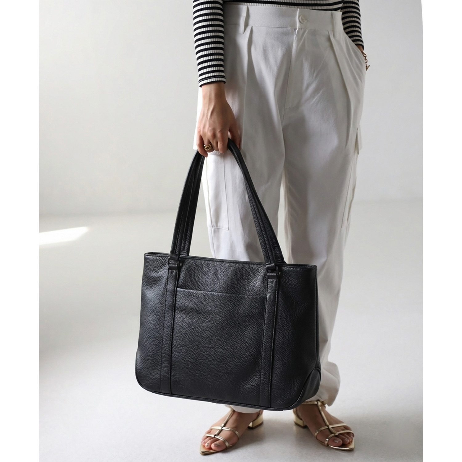 グッシオイタリー ビッグポケット トートバッグ ＜メンズ＞