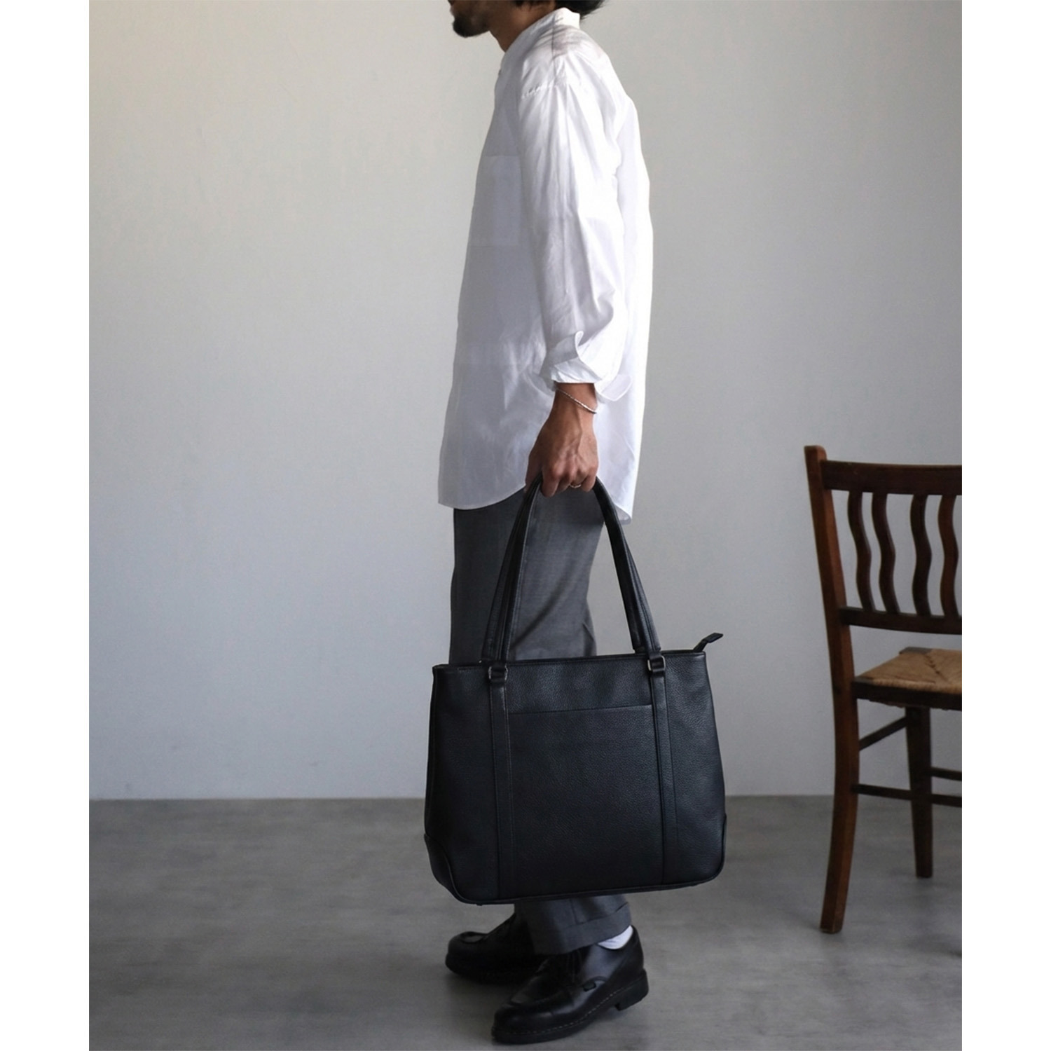 グッシオイタリー ビッグポケット トートバッグ ＜メンズ＞