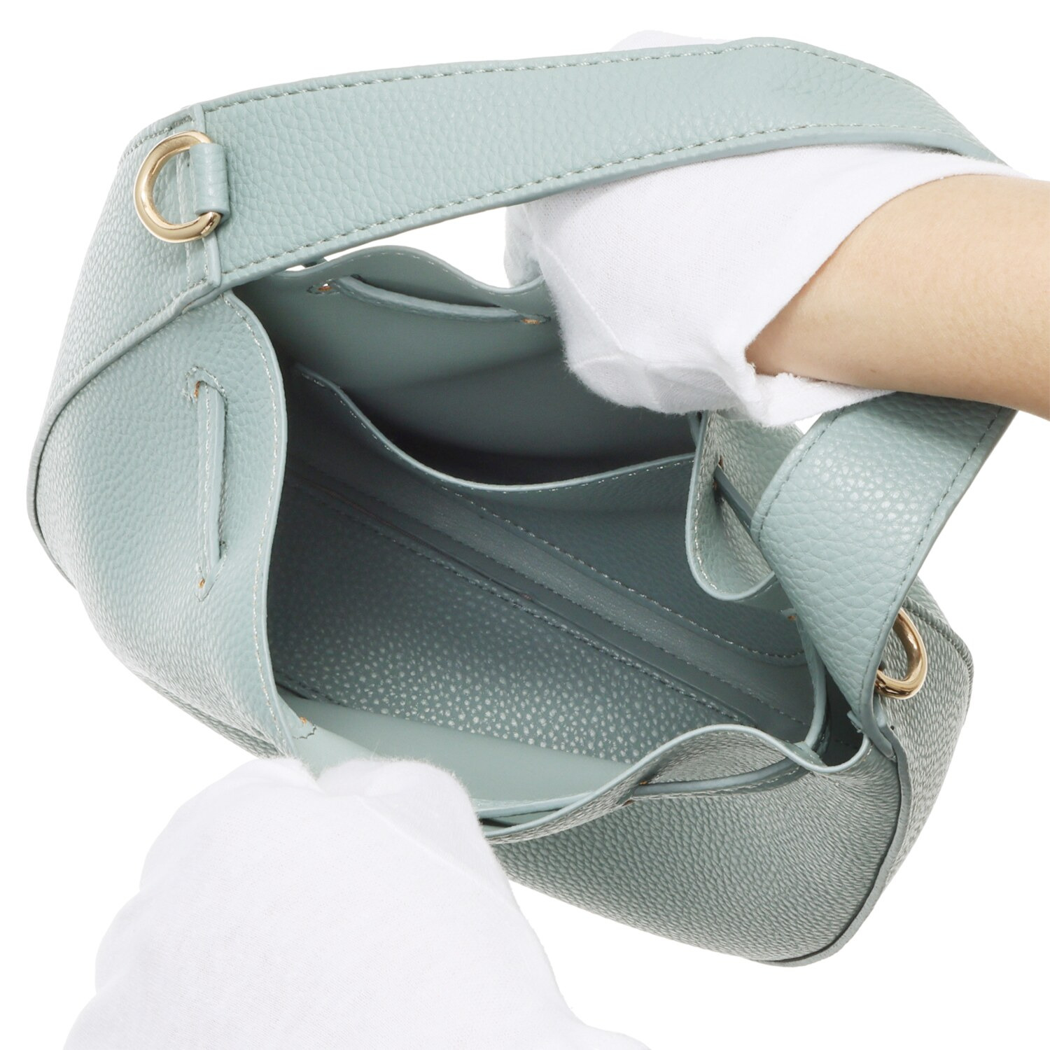 グッシオイタリー ノットリボン ２ウェイ ミニショルダーバッグ