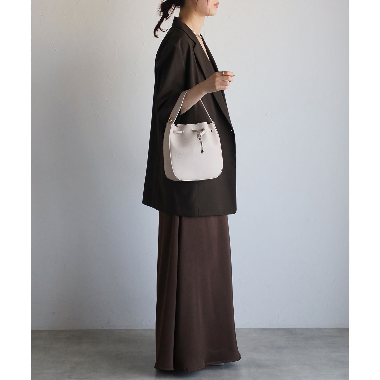 グッシオイタリー ノットリボン ２ウェイ ミニショルダーバッグ