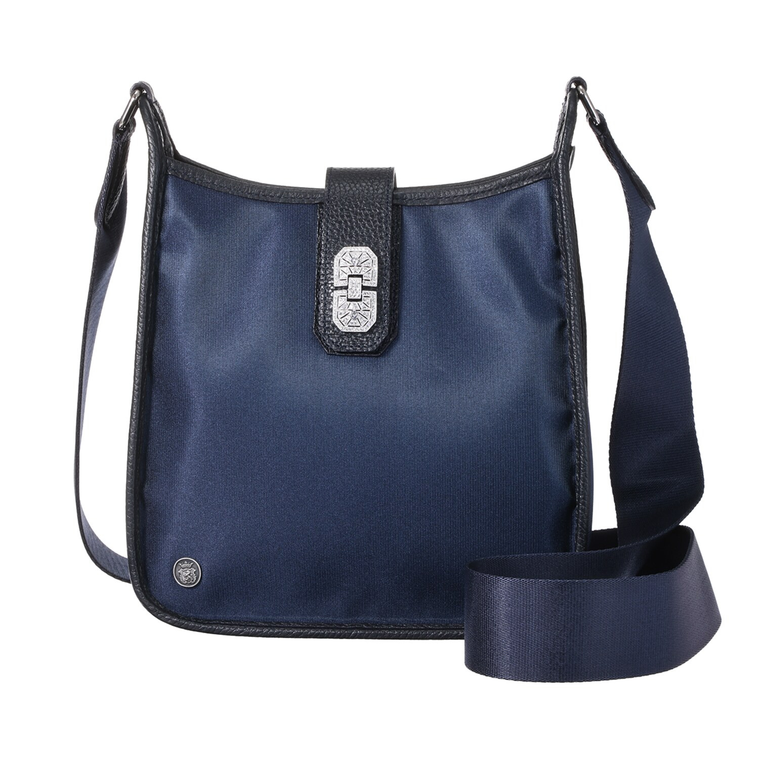 エーディーエムジェイ はっ水 ナイロンリュクス アールデコモティーフ クロスボディバッグ