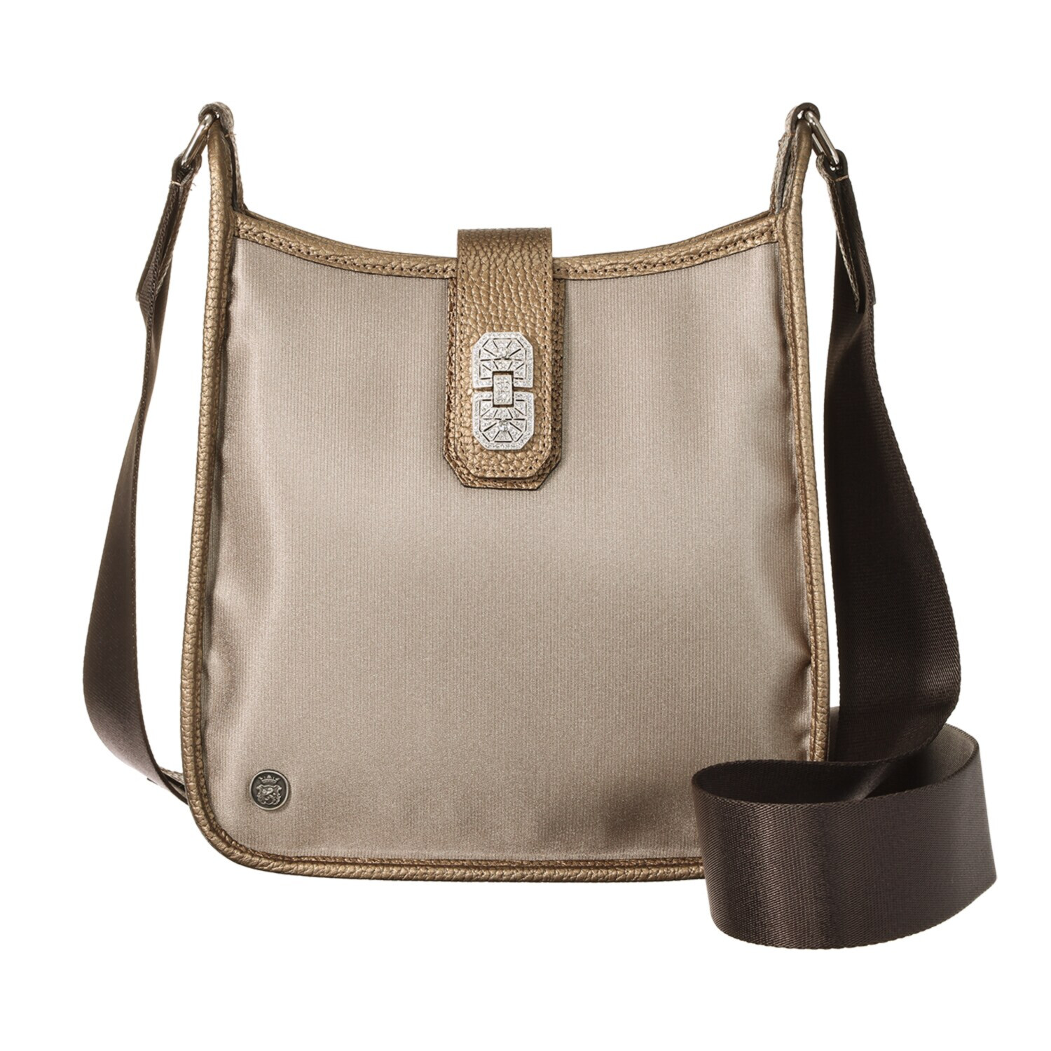 エーディーエムジェイ はっ水 ナイロンリュクス アールデコモティーフ クロスボディバッグ