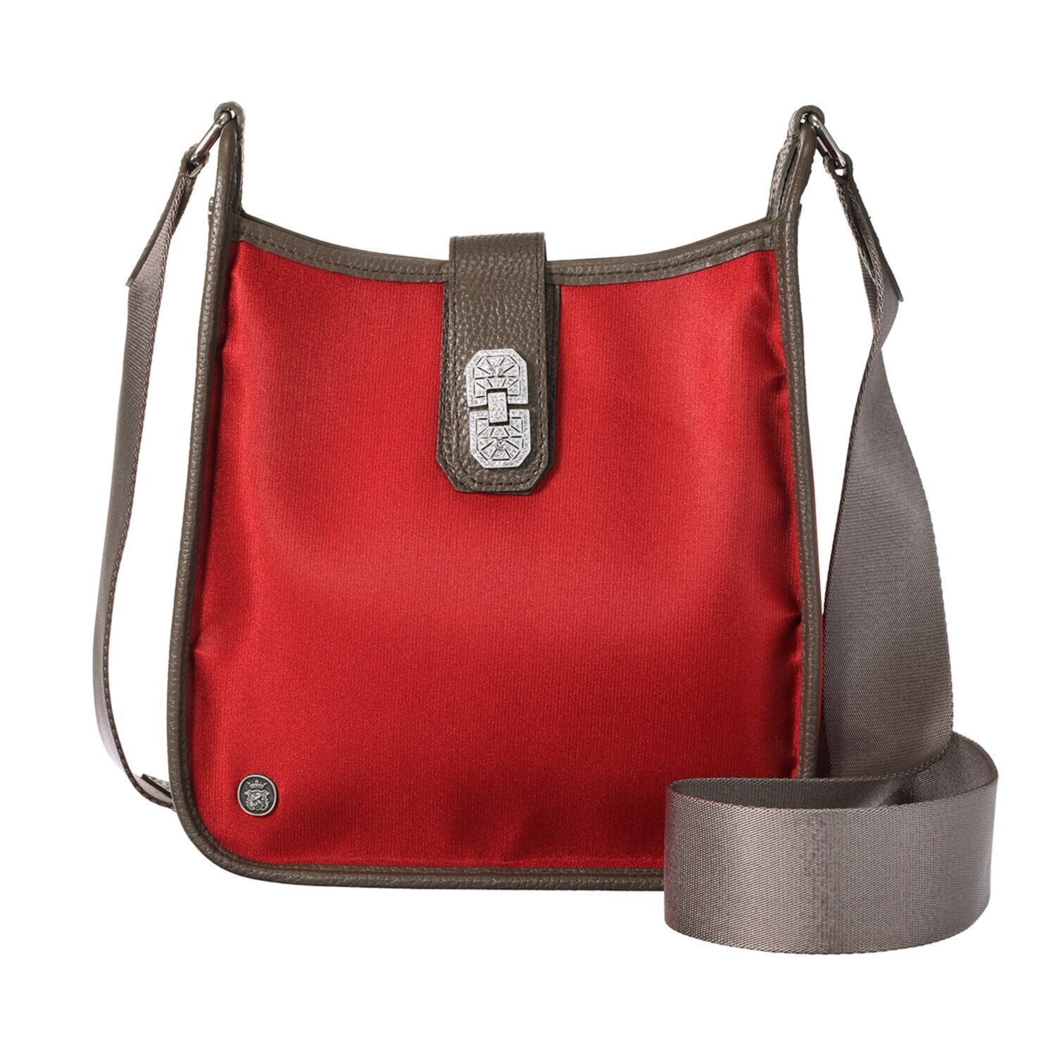 エーディーエムジェイ はっ水 ナイロンリュクス アールデコモティーフ クロスボディバッグ