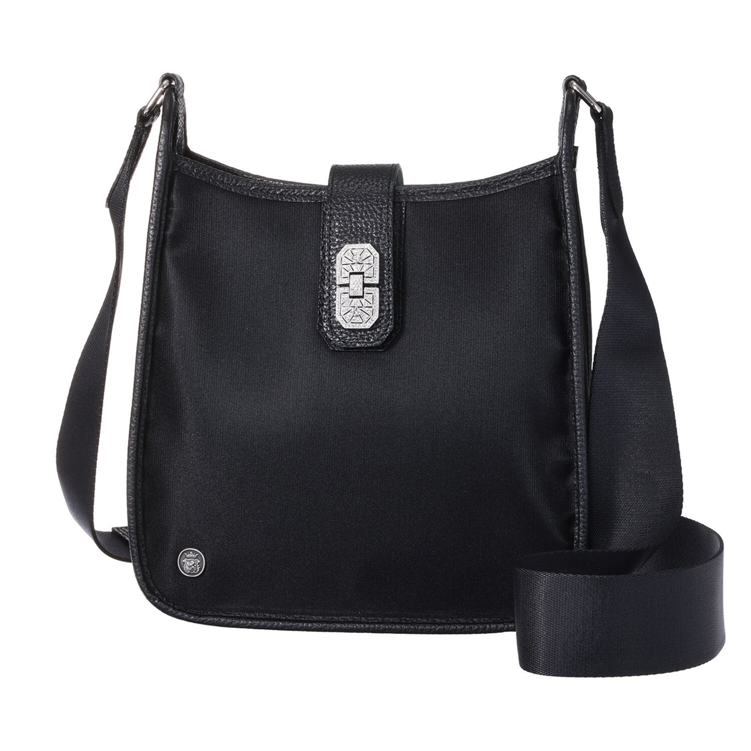 エーディーエムジェイ はっ水 ナイロンリュクス アールデコモティーフ クロスボディバッグ