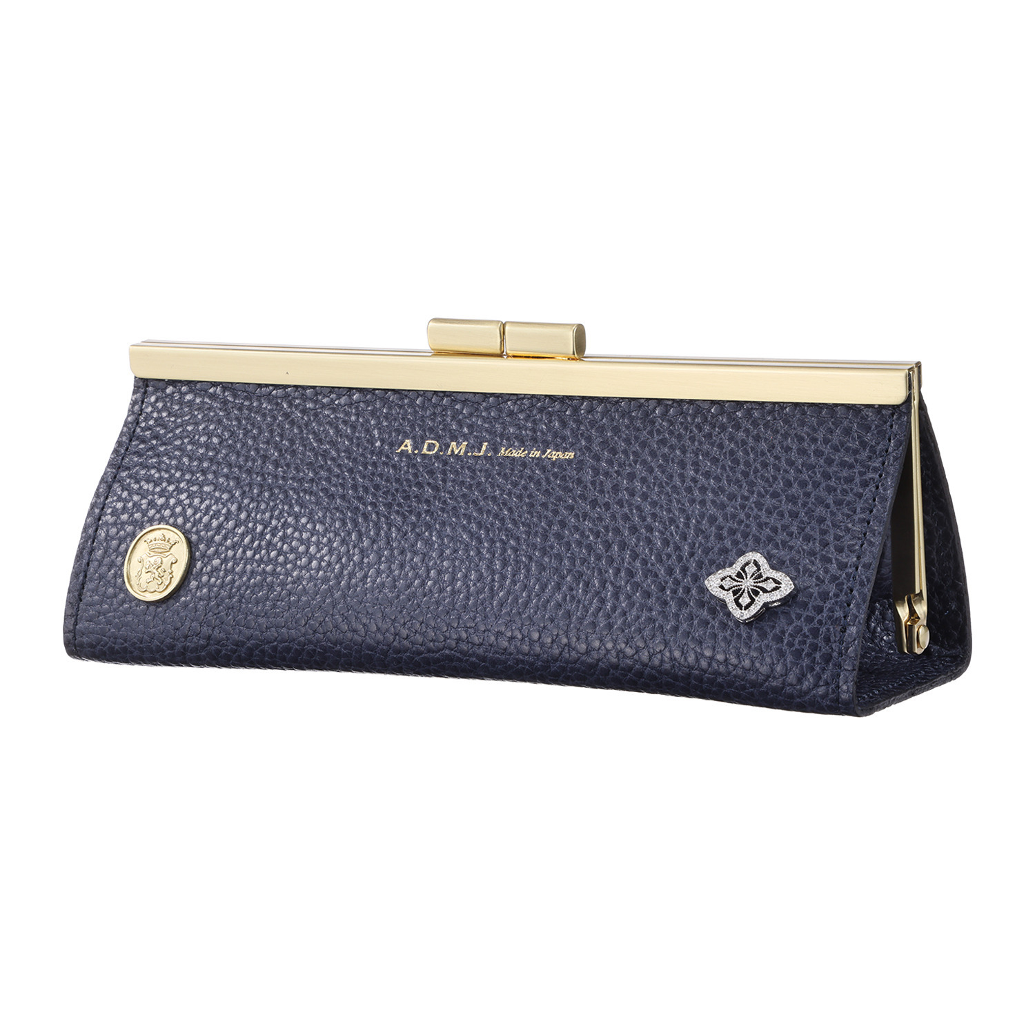 エーディーエムジェイ イタリアンレザー アールデコモティーフ マルチ口金ケース