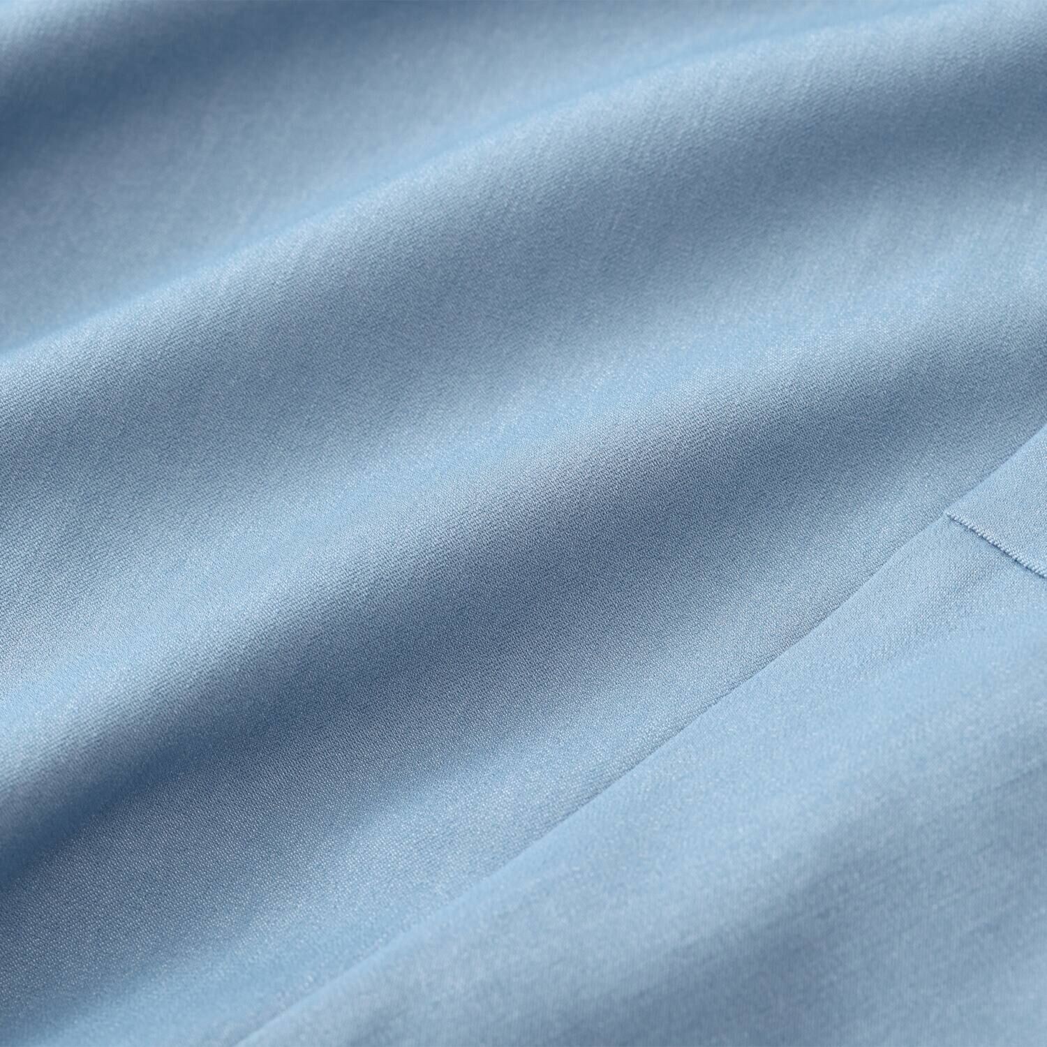 イシカワラボ★ヒトミ ストレッチツイル スキッパーデザイン プルオーバー