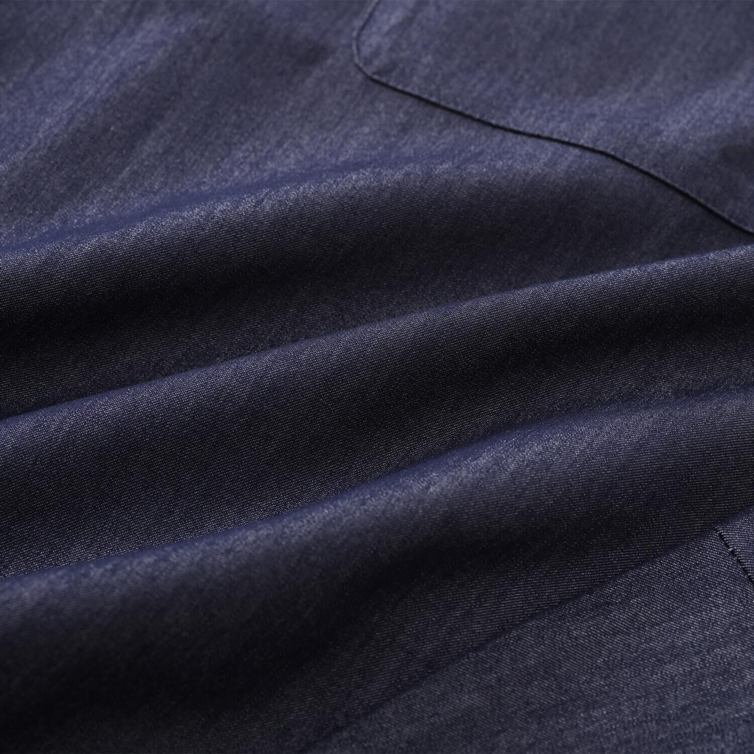 イシカワラボ★ヒトミ ストレッチツイル スキッパーデザイン プルオーバー