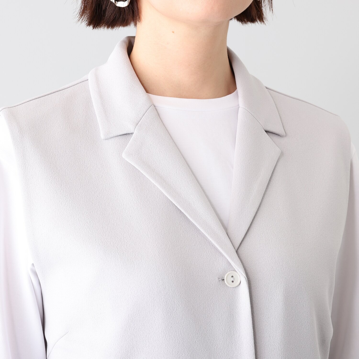 イシカワラボ★ヒトミ バックサテンジョーゼット ロングジレにもなる ジャンパースカート