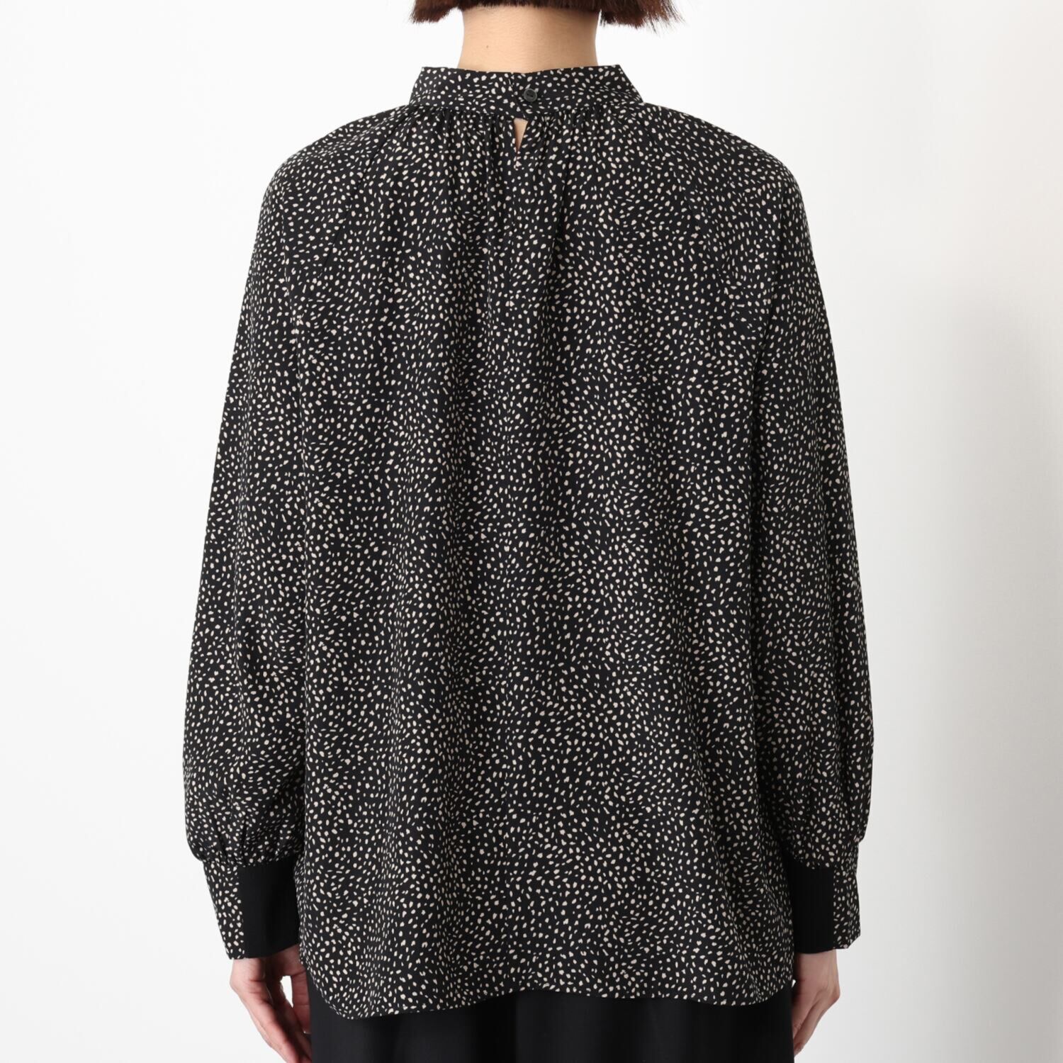 イシカワラボ★ヒトミ ソフトデシン ネクタイ風な ボウタイブラウス