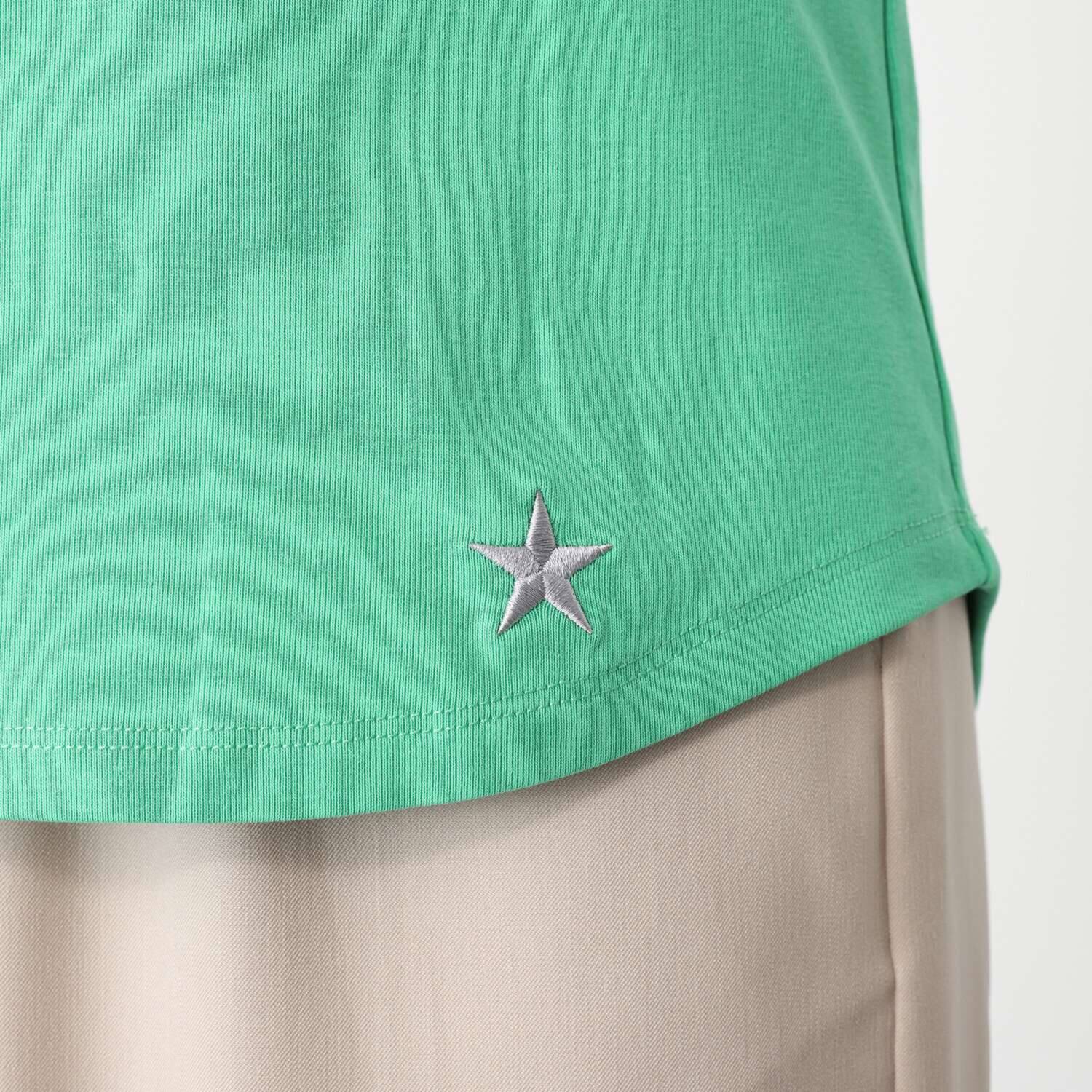 イシカワラボ★ヒトミ 星刺しゅうアクセント インナータンクトップ