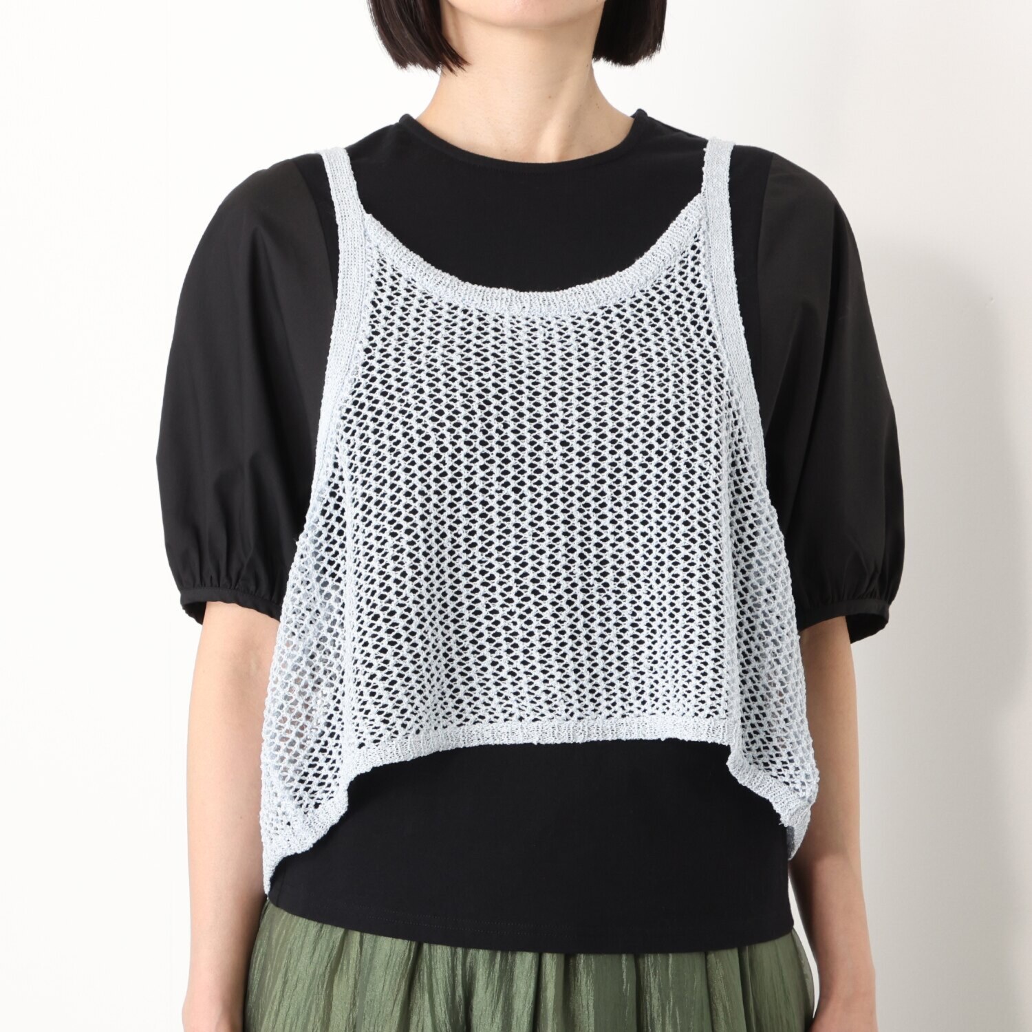 イシカワラボ★ヒトミ 前後着用ができて ジレにもなる ニットキャミ