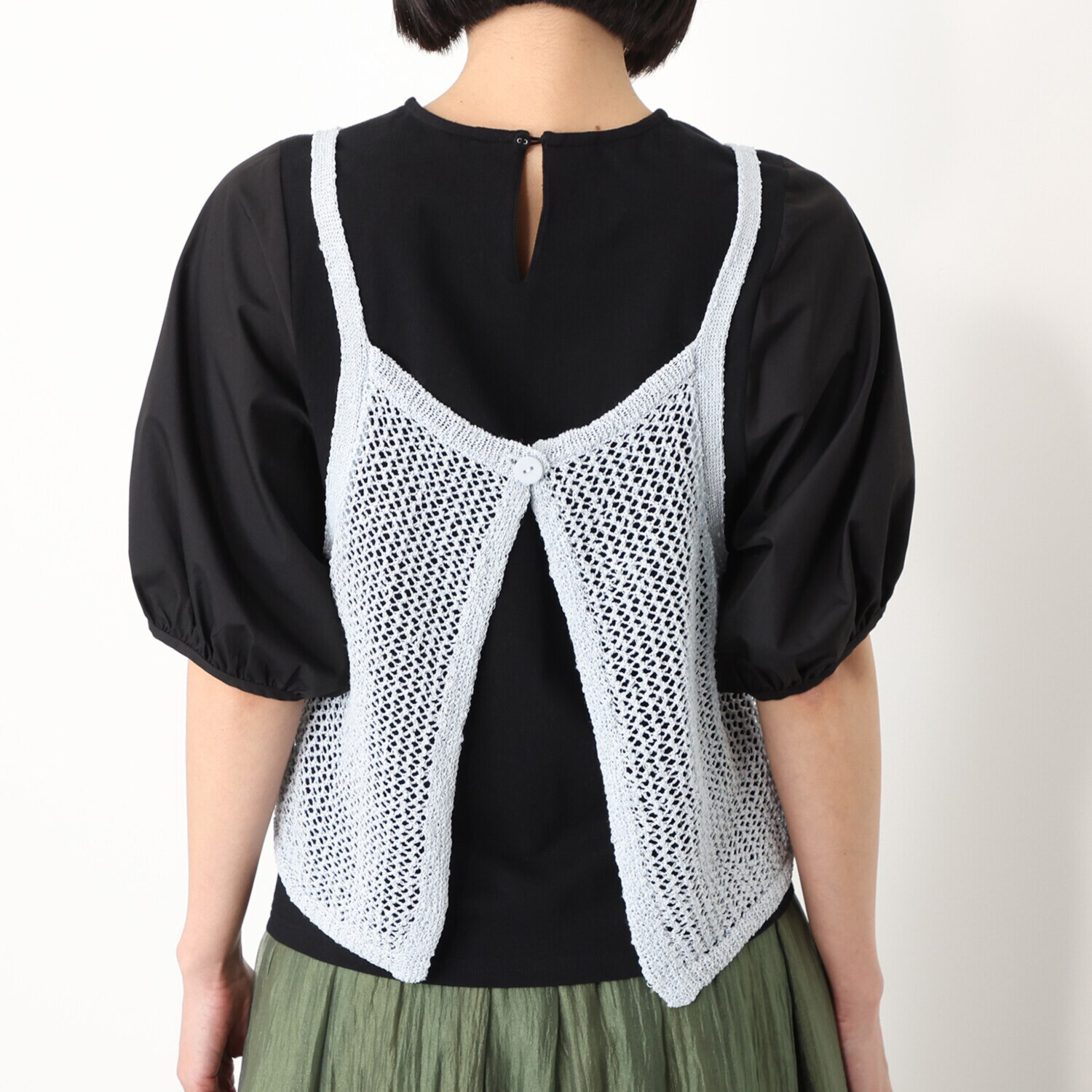 イシカワラボ★ヒトミ 前後着用ができて ジレにもなる ニットキャミ