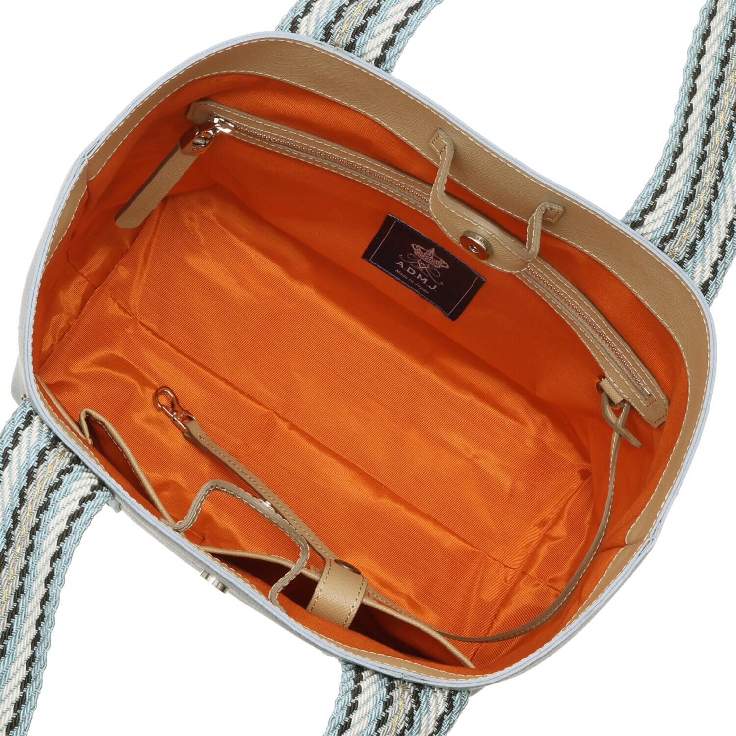 エーディーエムジェイ はっ水 イタリアンレザー デイリートートバッグ ＜Ｍ＞