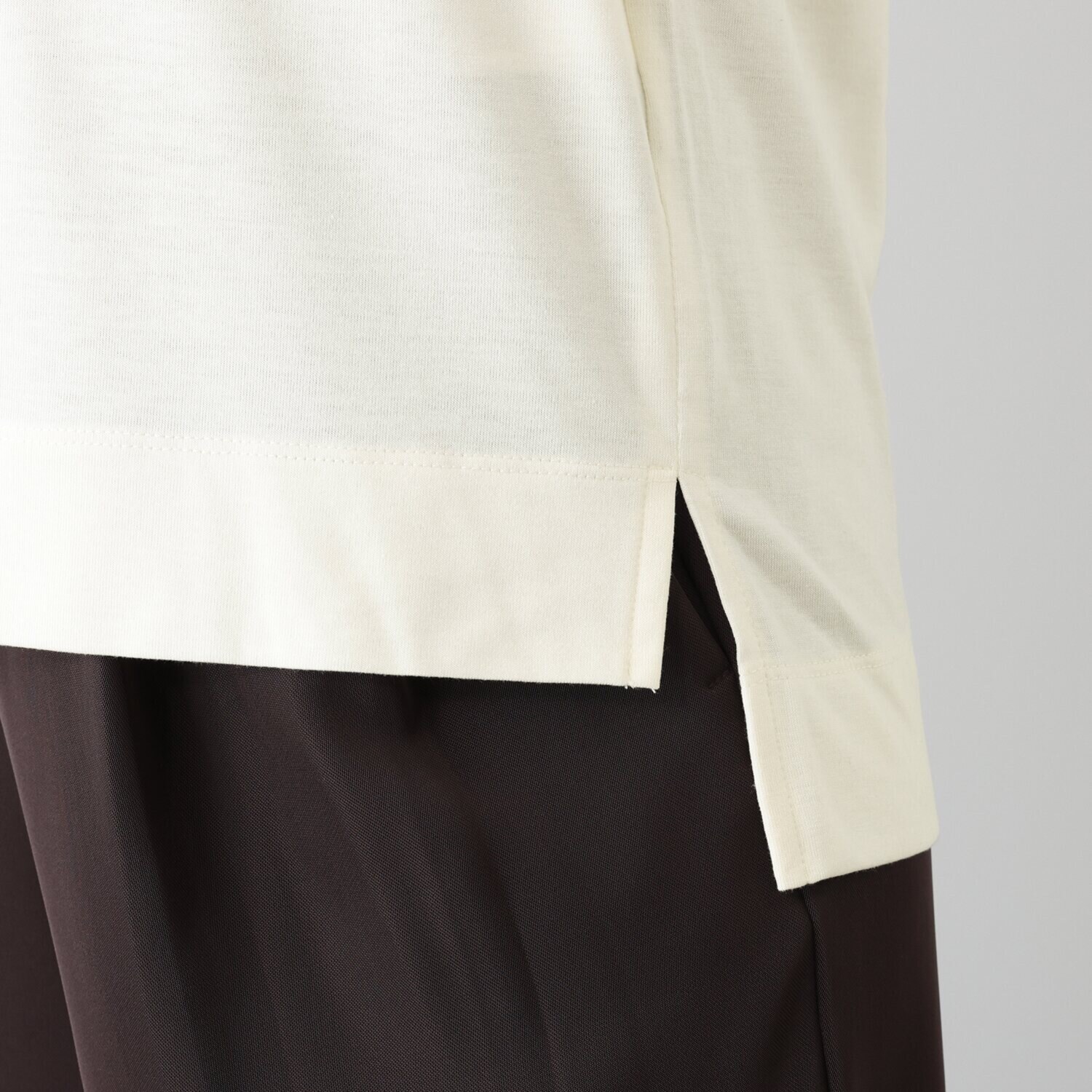 シルバーミントシュガー レース使い半袖 ボックスシルエット プルオーバー