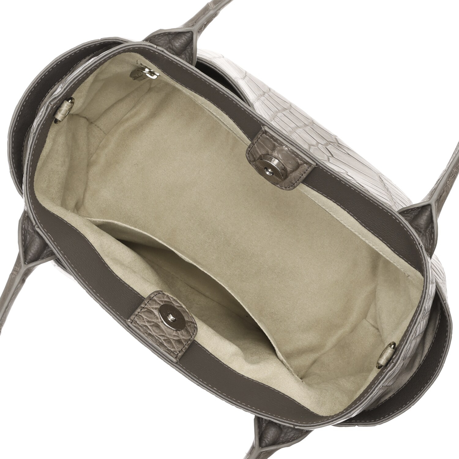 アルムコ マットクロコダイル トートバッグ＆ イタリアンレザー ポシェット