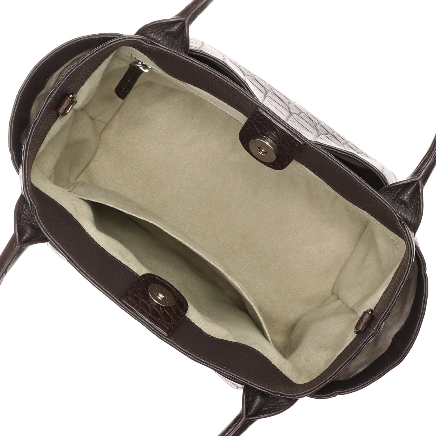 アルムコ マットクロコダイル トートバッグ＆ イタリアンレザー ポシェット