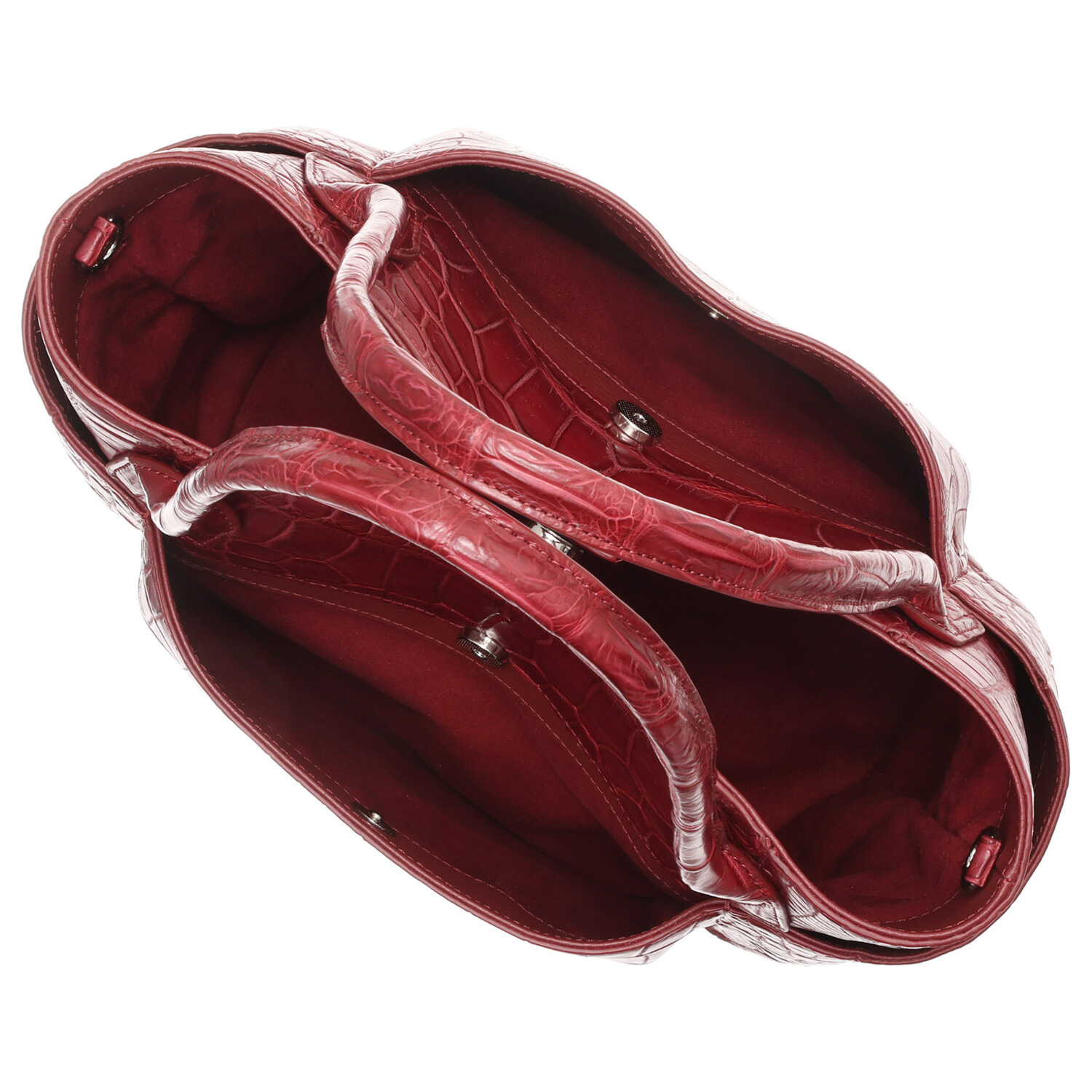 アルムコ マットクロコダイル トートバッグ＆ イタリアンレザー ポシェット