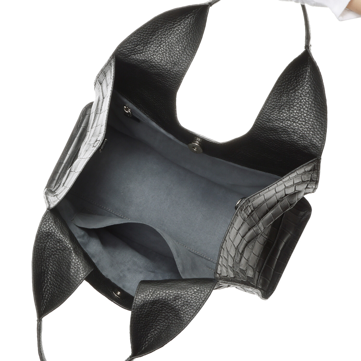 アルムコ ソフトマットクロコダイル ２ウェイバッグ