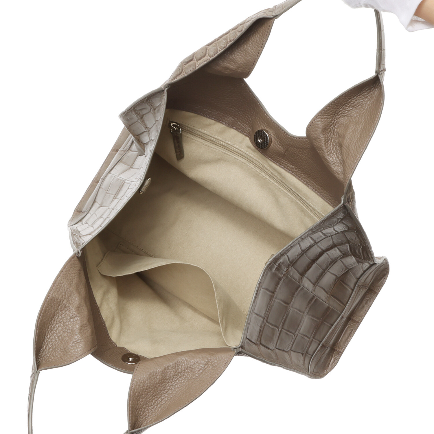 アルムコ ソフトマットクロコダイル ２ウェイバッグ