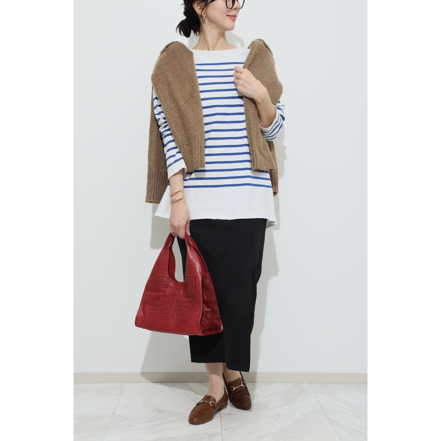 アルムコ ソフトマットクロコダイル ２ウェイバッグ