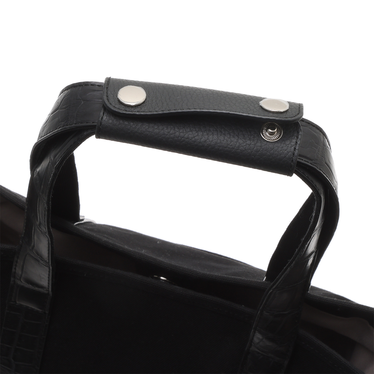 アルムコ 帆布＆クロコダイル コンビネーションバッグ