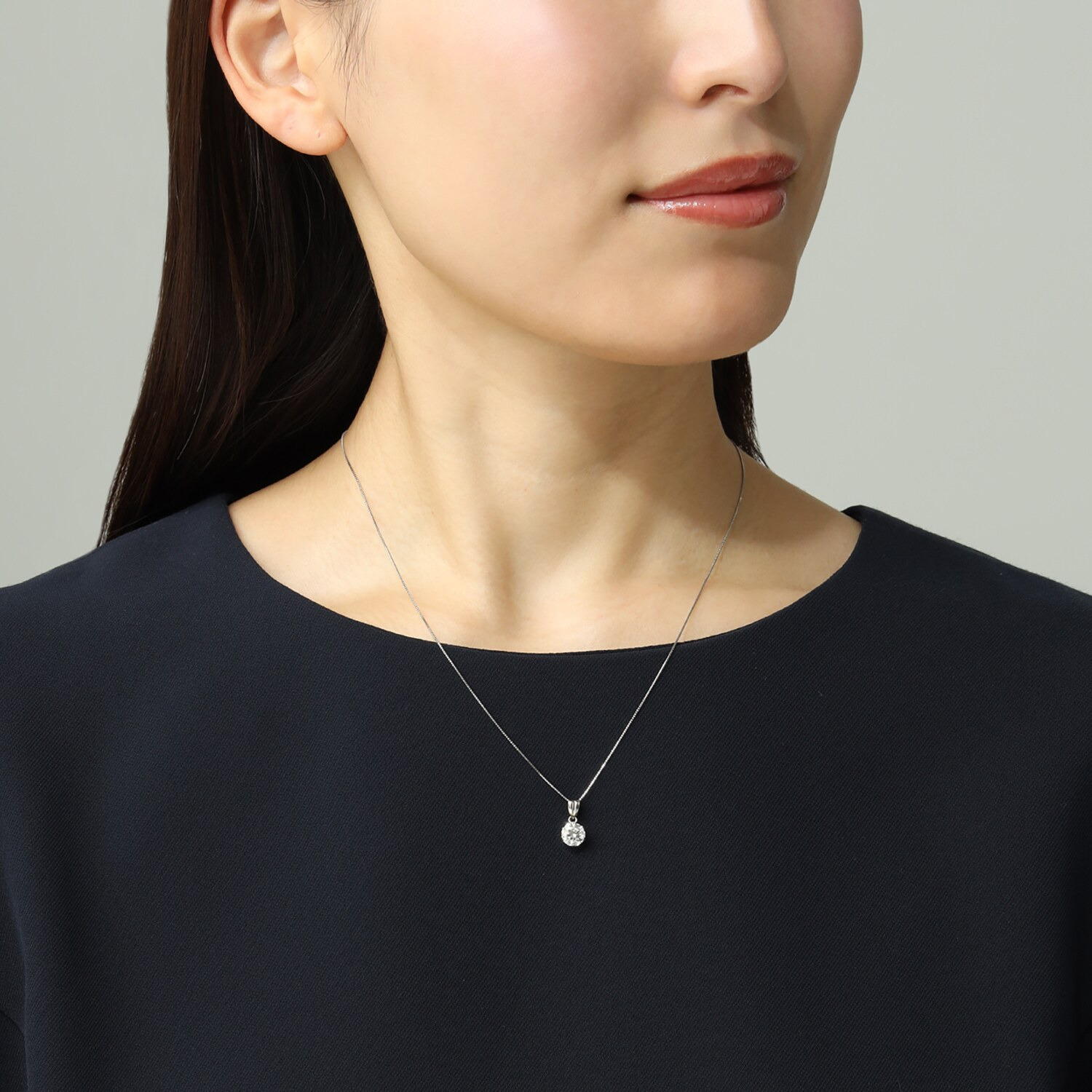 ネクストダイヤモンド ニューヨーク プラチナ９００ １カラットＵＰ ラボクリエイティッド ダイヤモンド １粒ペンダントトップ