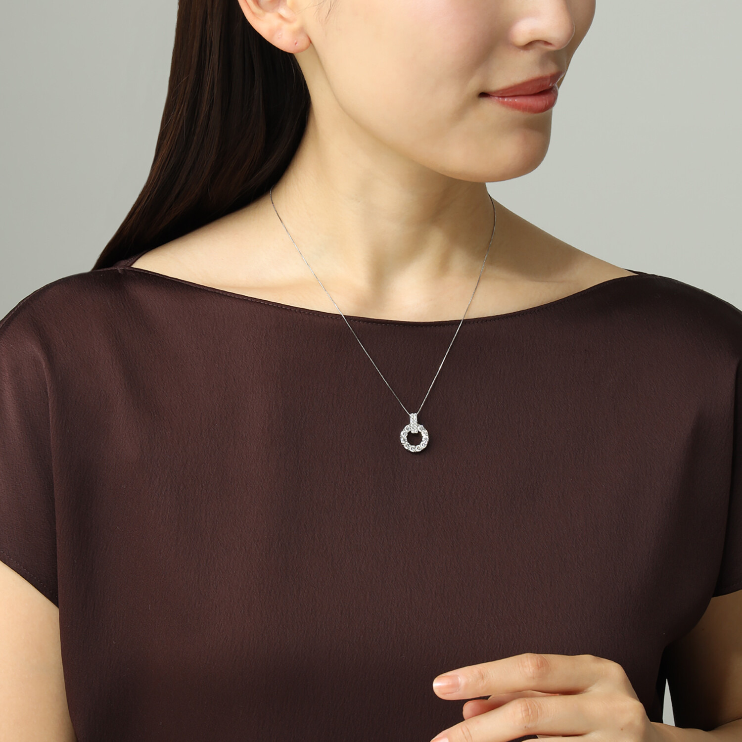 ネクストダイヤモンド ニューヨーク プラチナ９００ ラボクリエイティッド ダイヤモンド デザインペンダントトップ