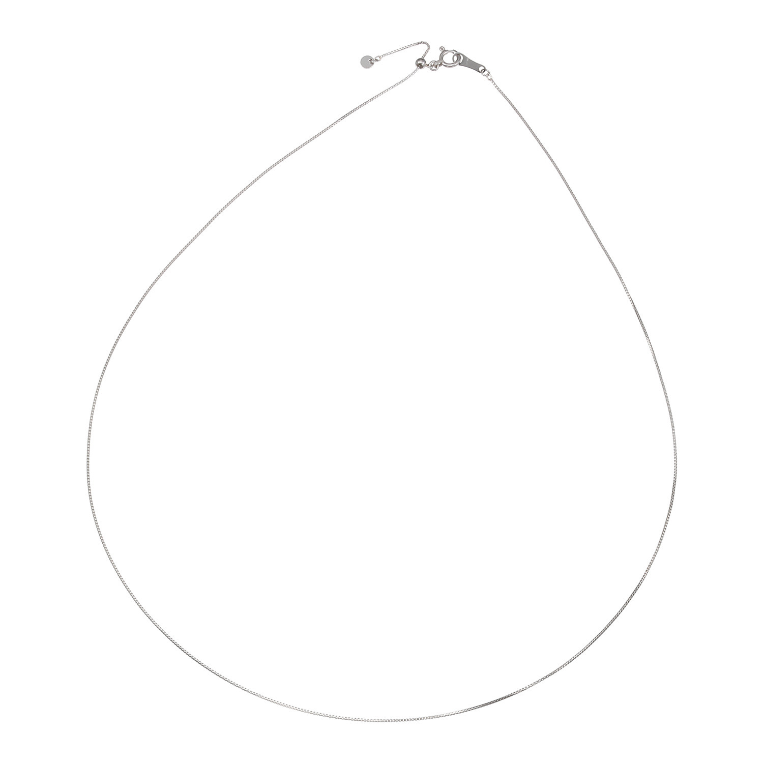 ネクストダイヤモンド ニューヨーク プラチナ８５０ ボックスチェーン スライドネックレス