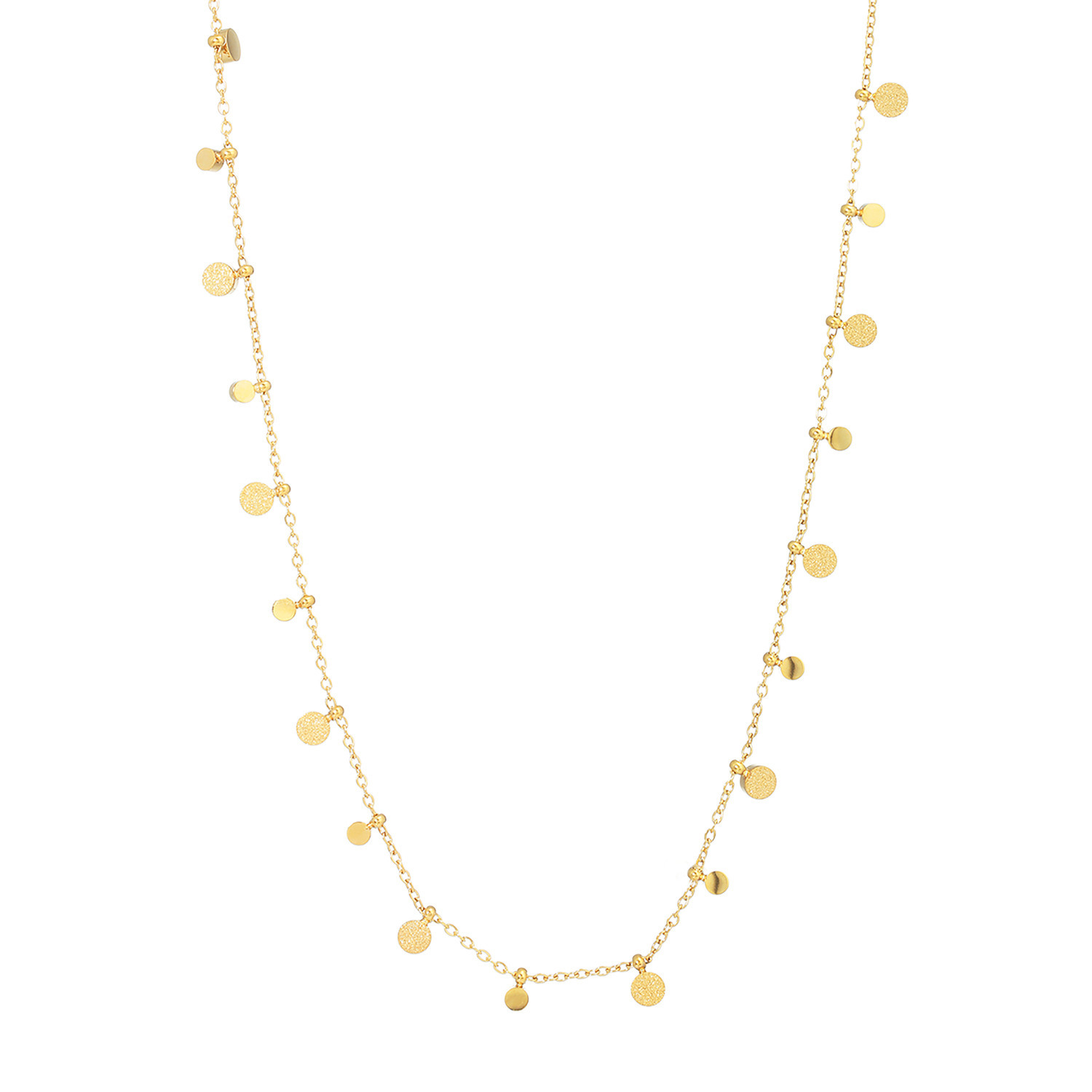 キラレ ステンレス ラウンドチャーム トゥインクルシャワー ネックレス