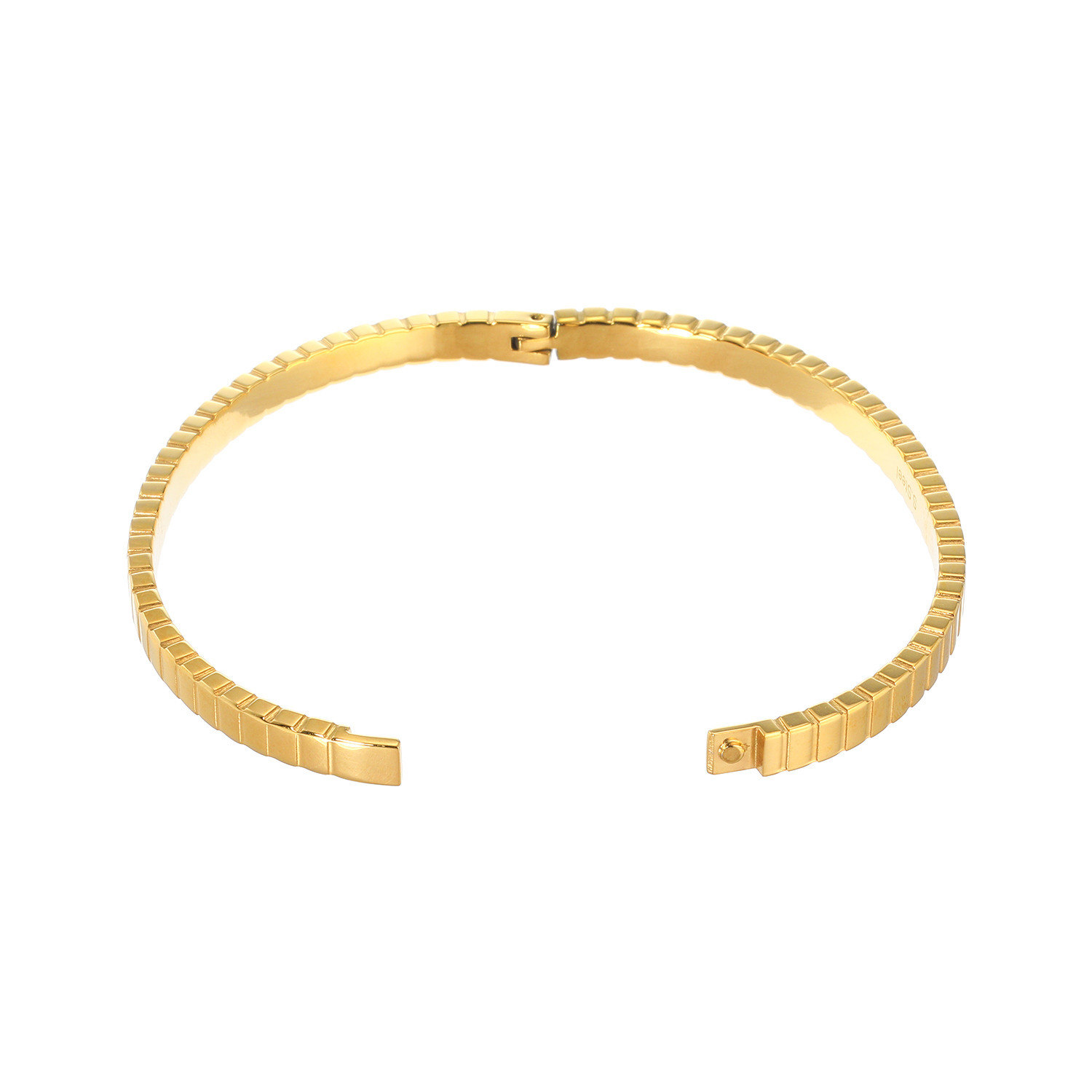 キラレ ステンレス ストレートカットライン クラシックバングル