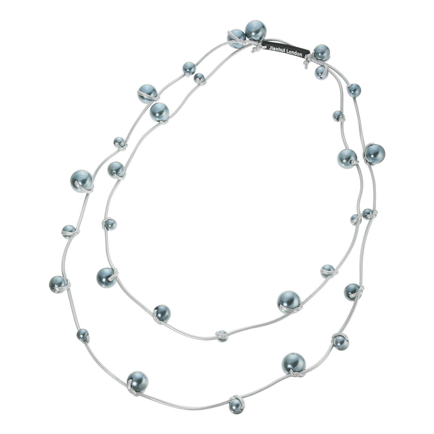 ジアンフィロンドン ガラスパール スーパーロングネックレス