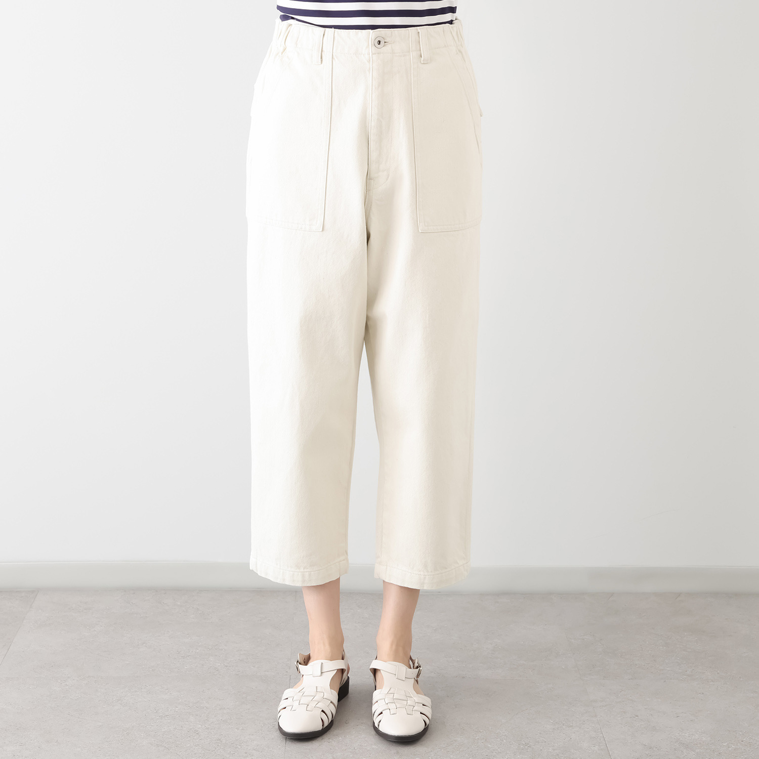 紺屋イチガントウキョウ ライトオンスデニム ベイカーパンツ