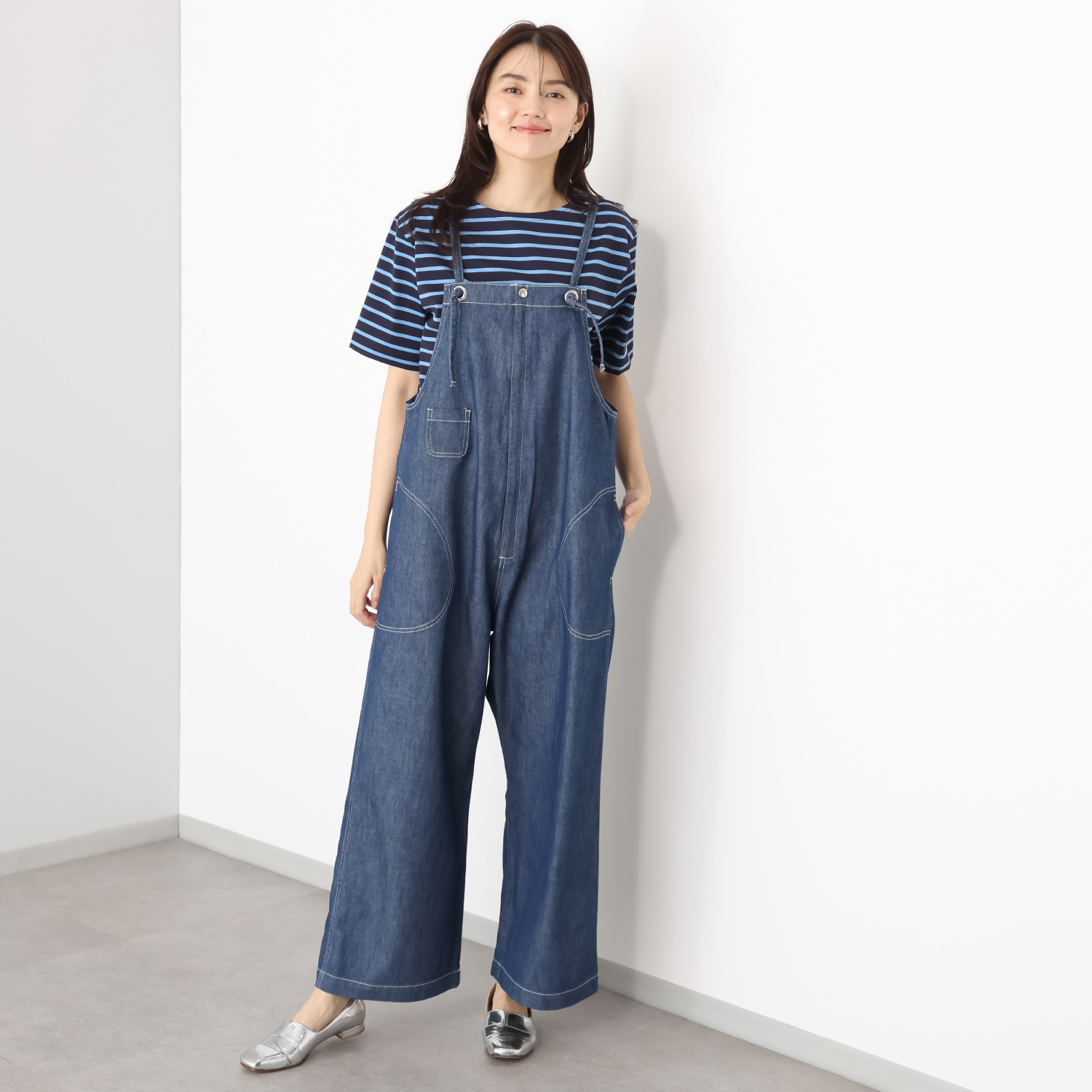 紺屋イチガントウキョウ ライトオンスデニム サロペットパンツ