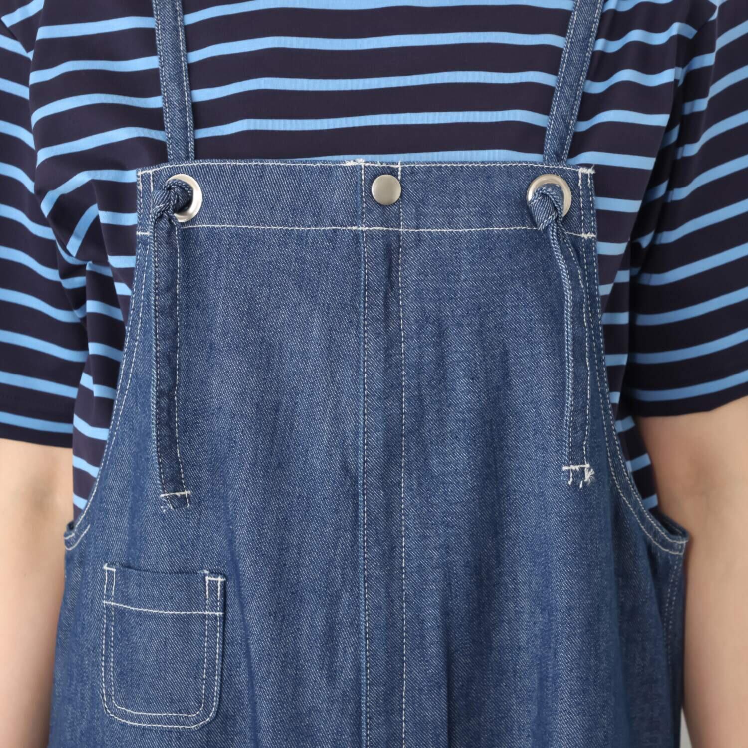 紺屋イチガントウキョウ ライトオンスデニム サロペットパンツ