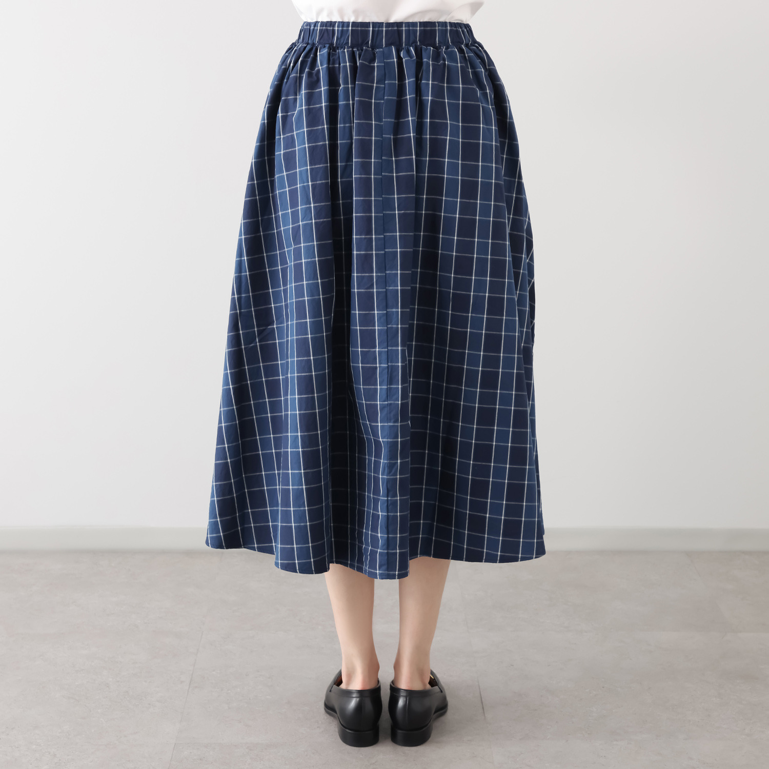 紺屋イチガントウキョウ ライン入り ギャザースカート